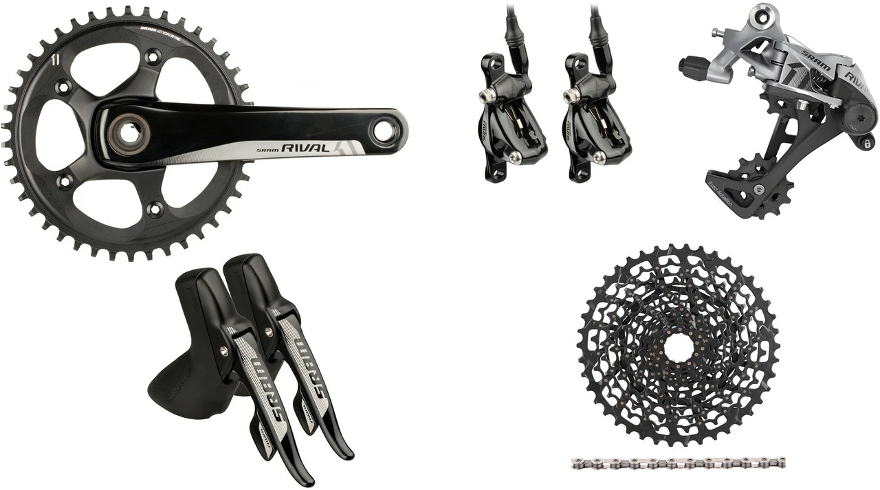 SRAM Rival 1 PM Gruppe 1x11 42 GXP Hydr. Scheibenbremse