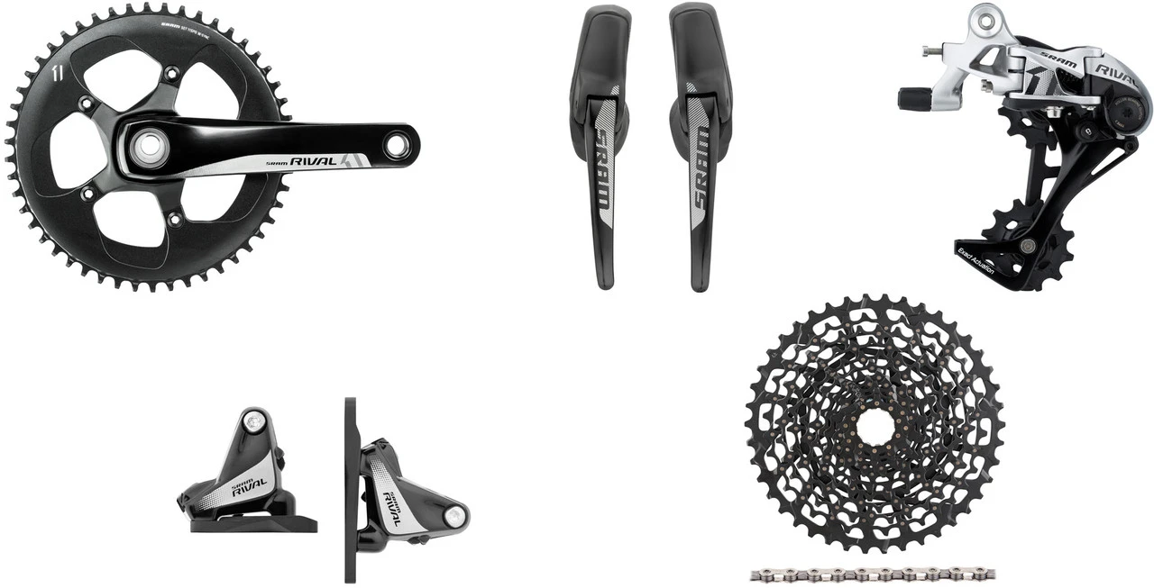 SRAM Rival 1 FM Gruppe 1x11 50 GXP Hydr. Scheibenbremse